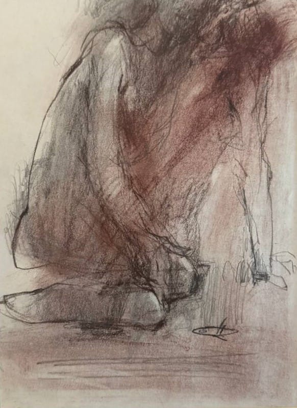 26x20  سانتی متر                              مداد و پاستل روی کاغذ