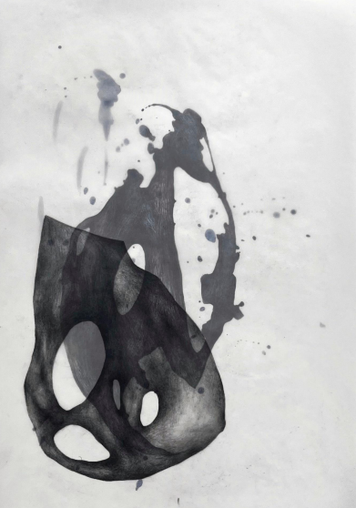 Pen on cardboard                       42x30 cm