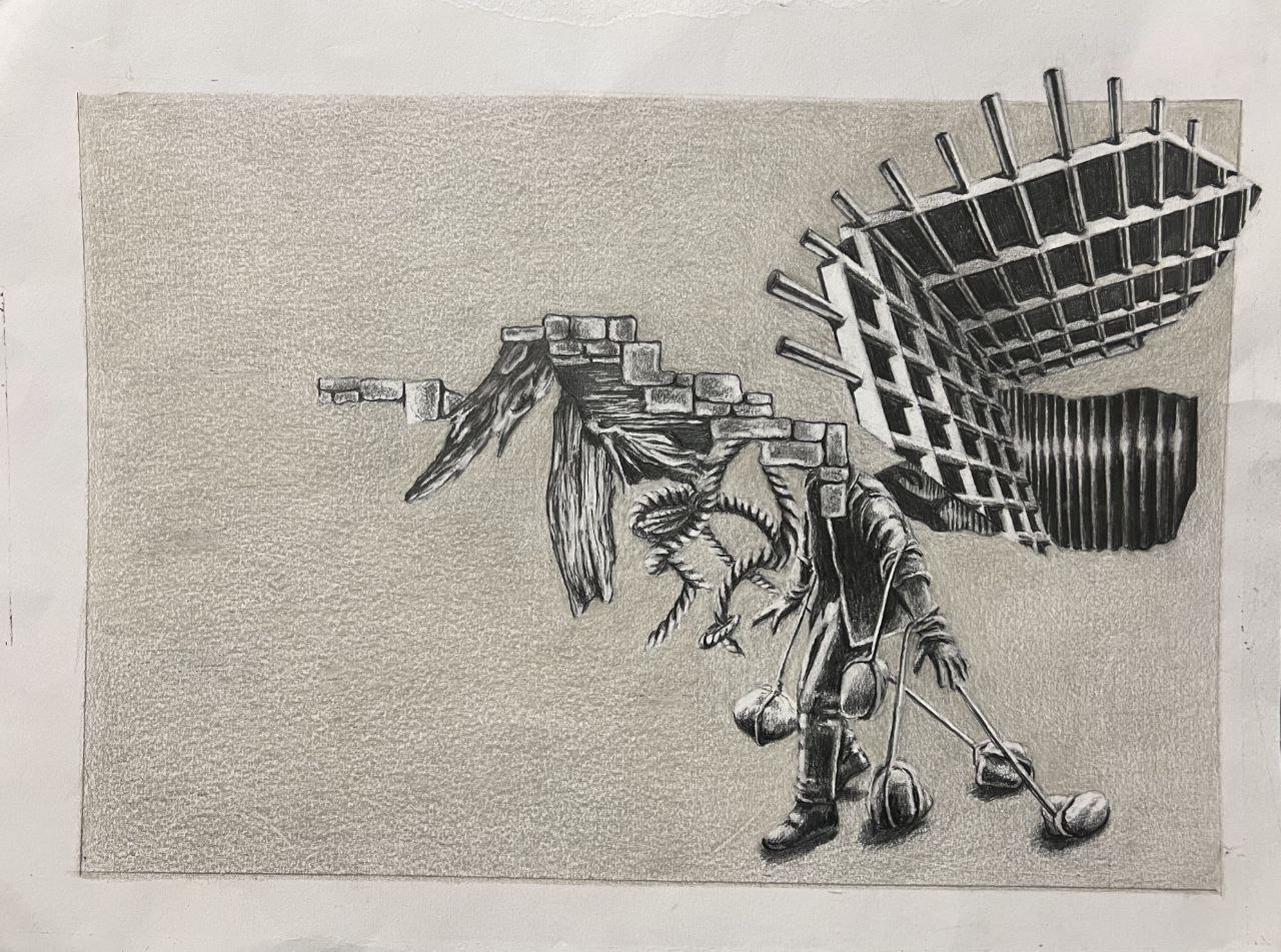 ترکیب مواد روی کاغذ                            26x34 سانتی متر