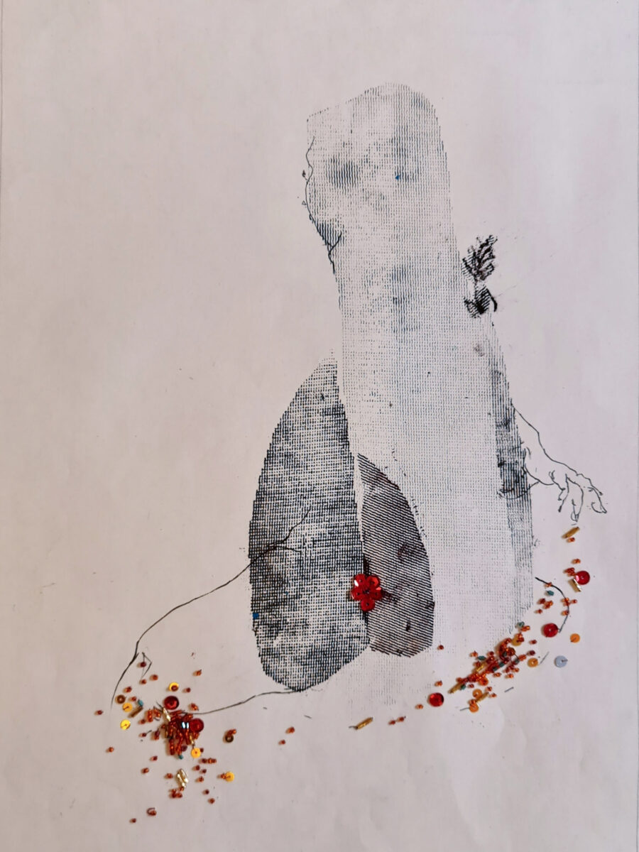 Mixed media on paper40x30 cm 2023