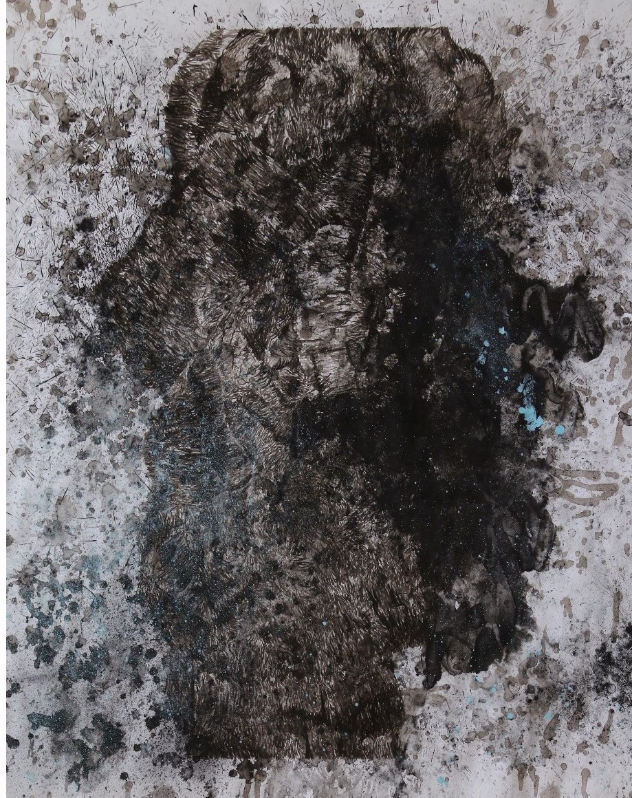 Mixed media on cardboard   130x115 cm