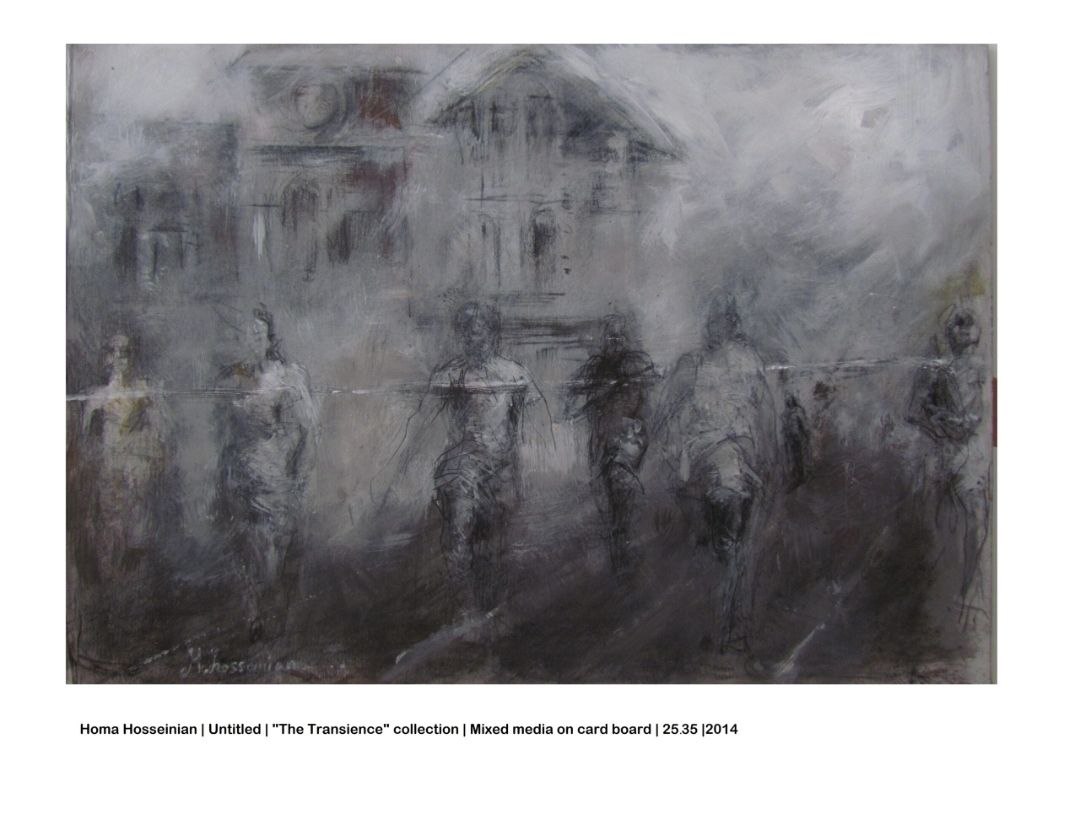 Mixed media on cardboard       25x35 cm