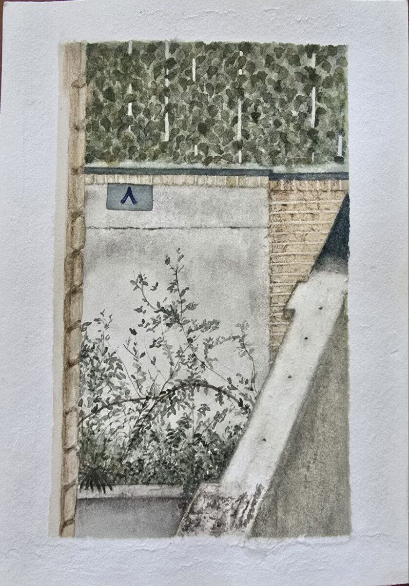 Watercolor on cardboard                       14x21 cm