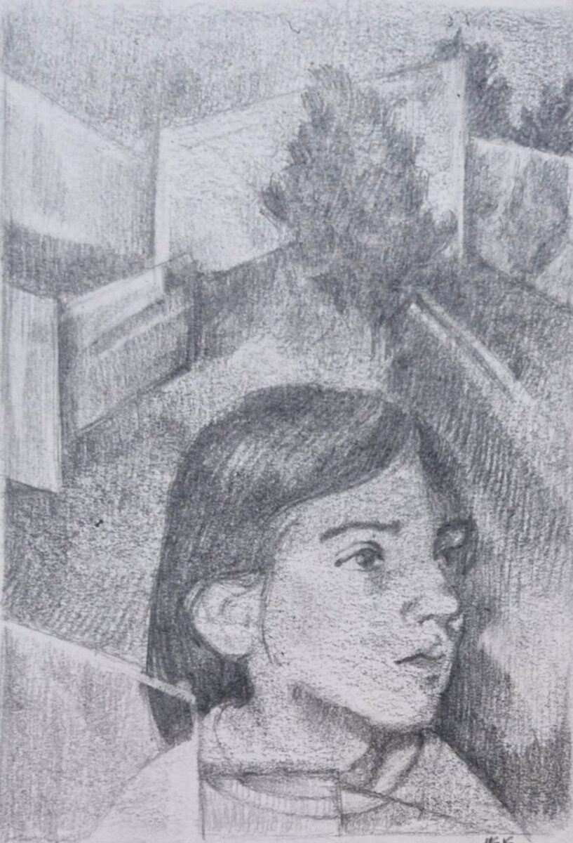 مداد روی کاغذ                                  13x10 سانتی متر