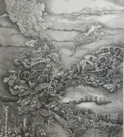 مداد روی مقوا                           200x150 cm