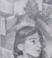 مداد روی کاغذ                                  13x10 سانتی متر