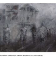 Mixed media on cardboard       25x35 cm