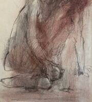 26x20  سانتی متر                              مداد و پاستل روی کاغذ