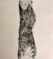 Oil on paper                                   33x25 cm