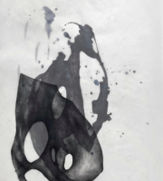 Pen on cardboard                       42x30 cm