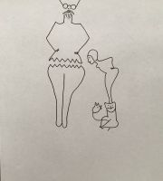 پرویز شکسته، زن،گربه، موش
