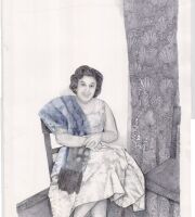 Mixed media on cardboard       28x21 cm